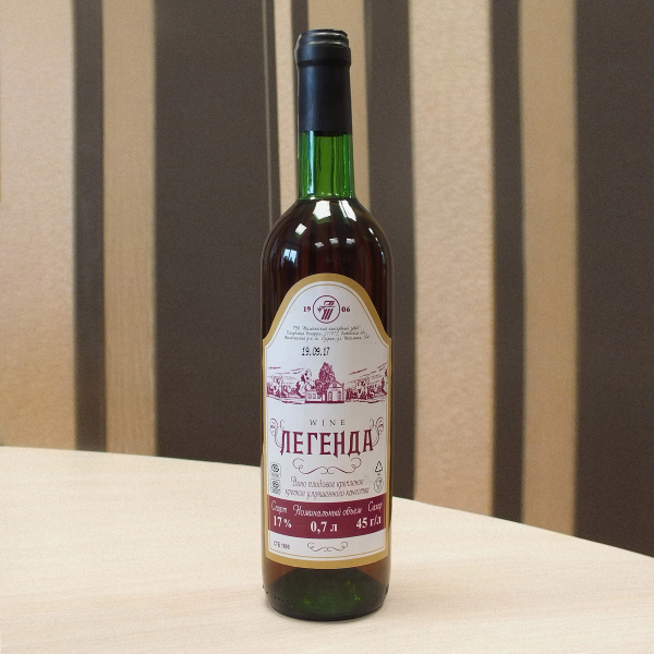 ВІНО ПЛАДОВАЕ МАЦАВАНАЕ «ЛЕГЕНДА»
